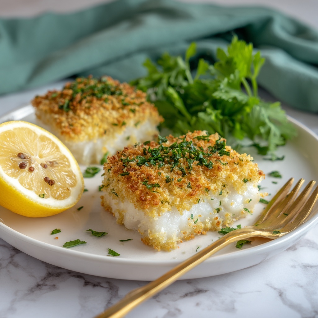 Panko Parmesan Baked Cod Recipe - Recipe Image
