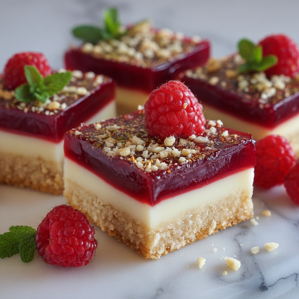 Raspberry Caramel Millionaire’s Shortbread Recipe - Recipe Image