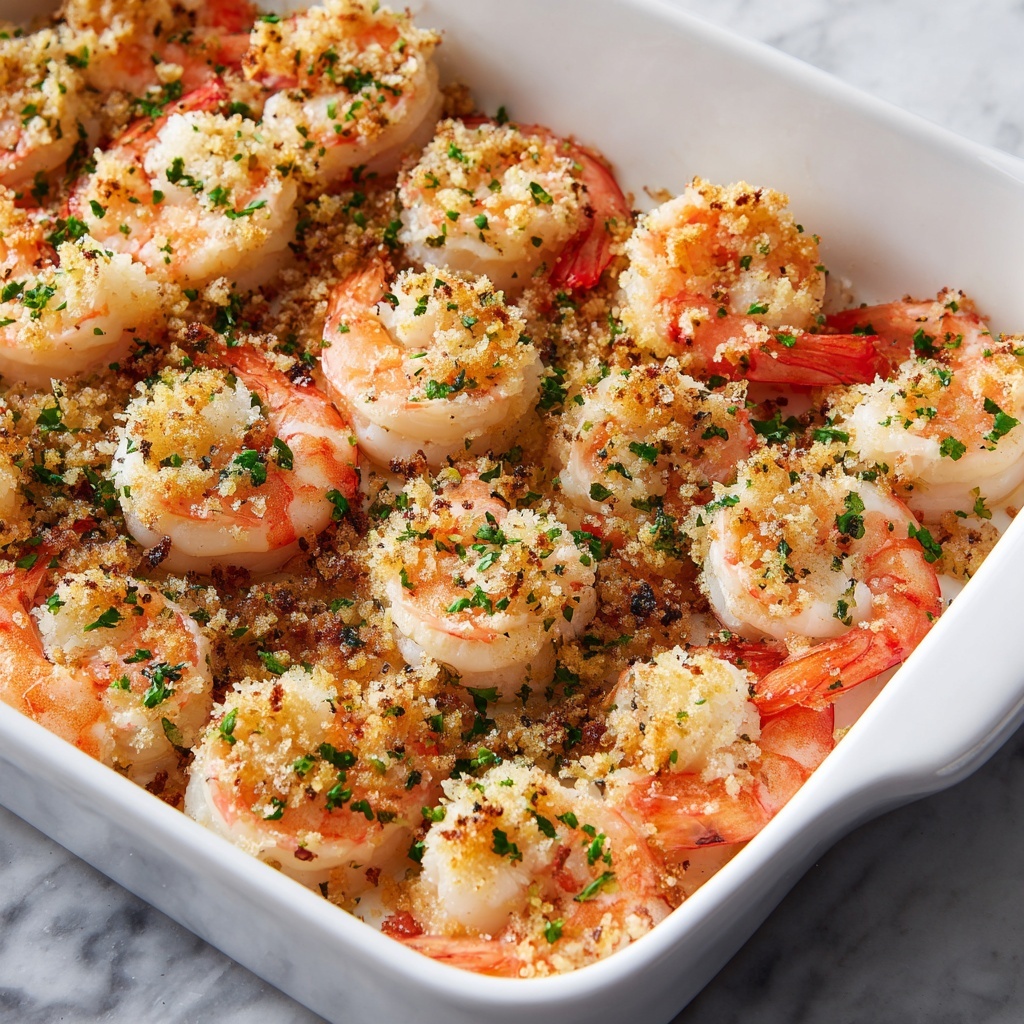 Baked Stuffed Shrimp Casserole Recipe - Recipe Image