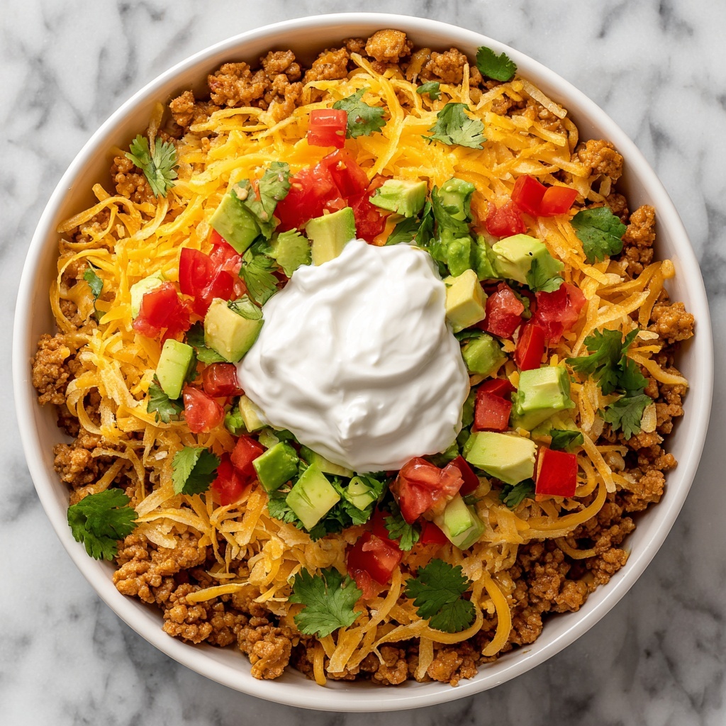Skinny Taco Dip for a Crowd Recipe - Recipe Image