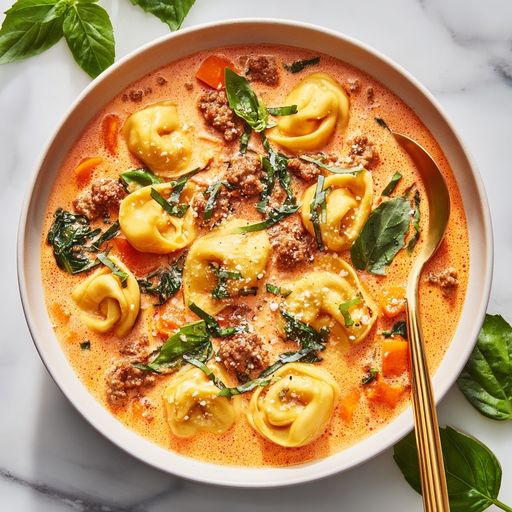 Crockpot Sausage Tortellini Soup Recipe - Recipe Image