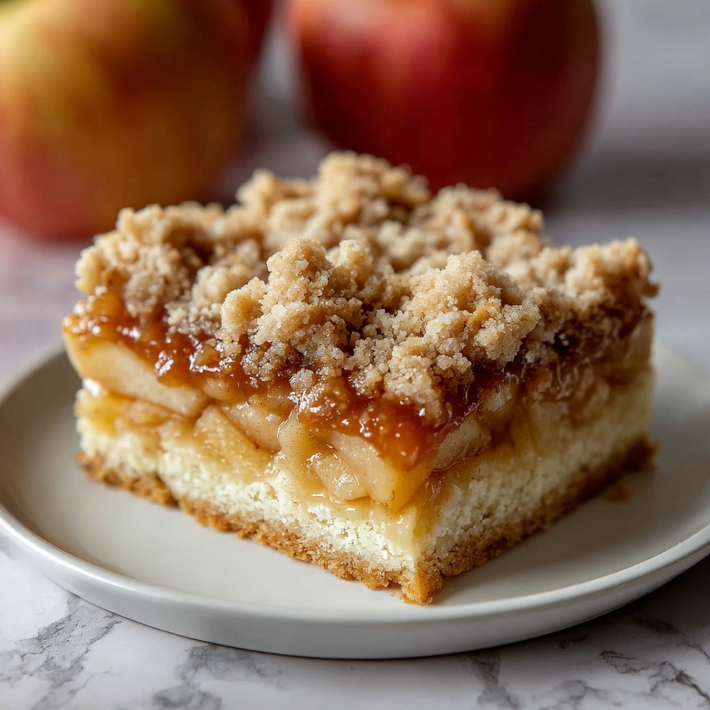 Salted Caramel Apple Crumble Bars Recipe - Recipe Image