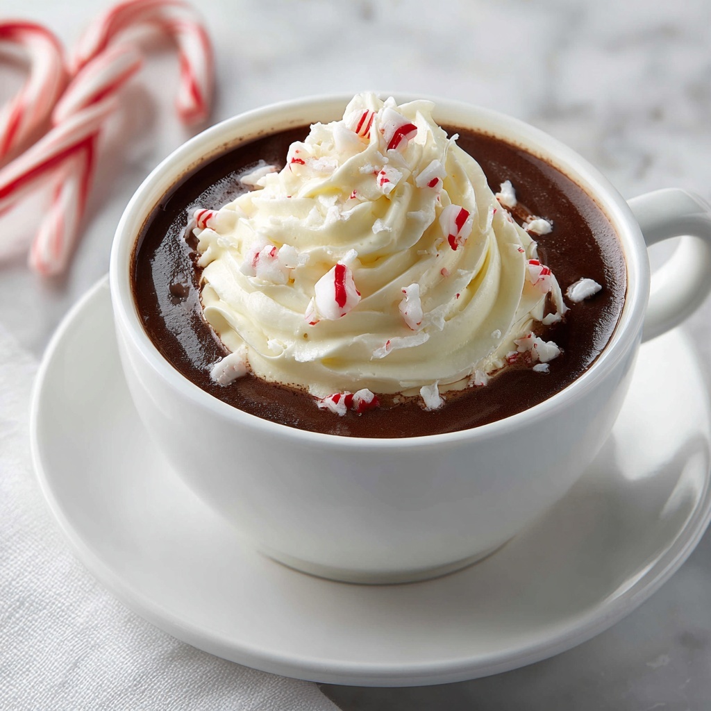 Rich Peppermint Hot Chocolate Recipe - Recipe Image
