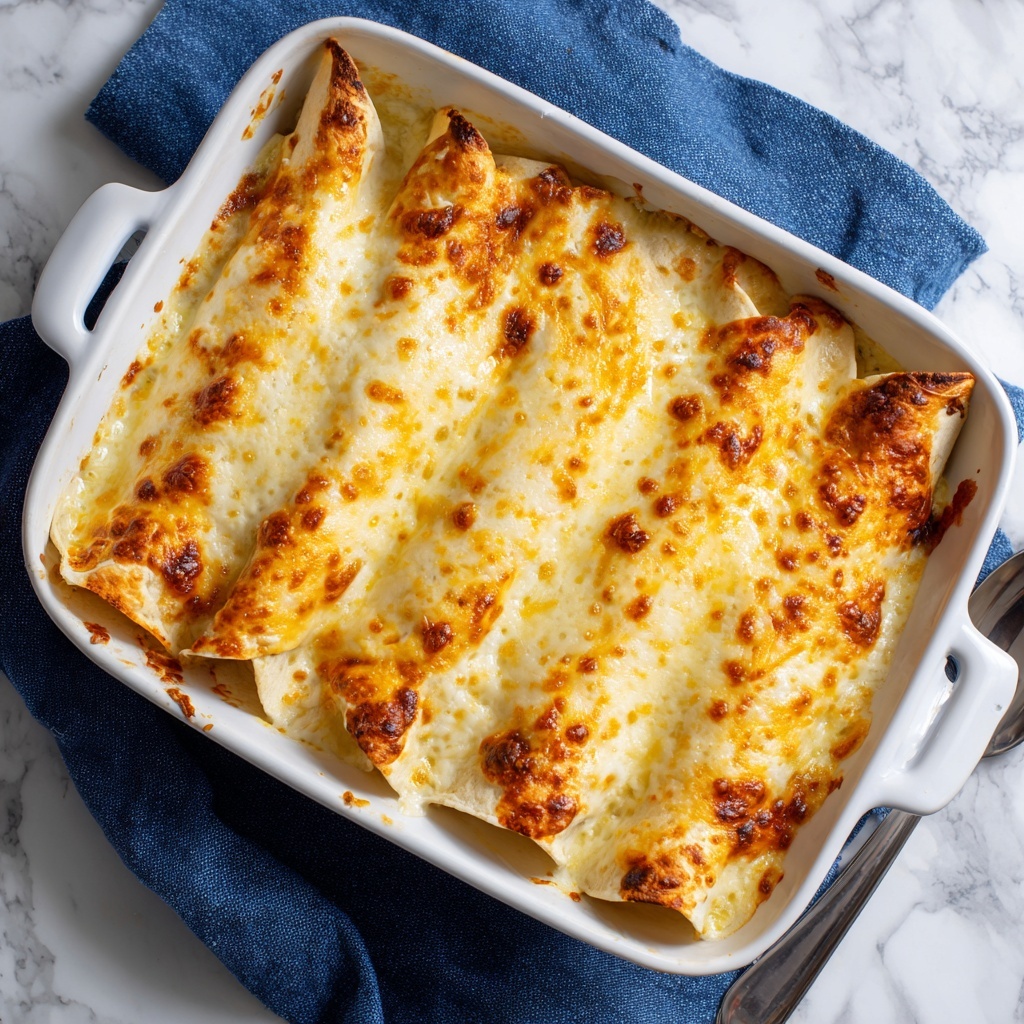 Creamy White Chicken Enchiladas Recipe - Recipe Image
