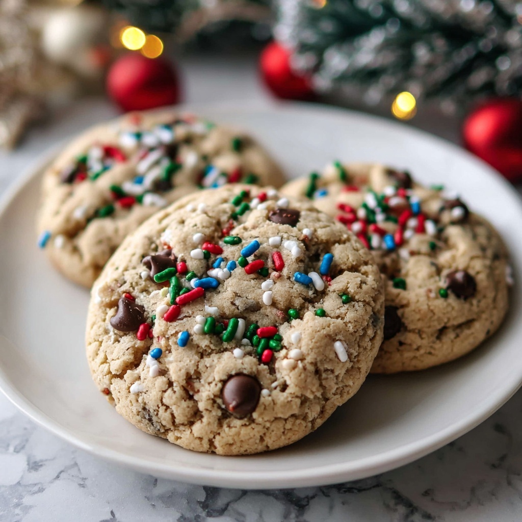 Christmas Chocolate Chip Cookies Recipe - Recipe Image