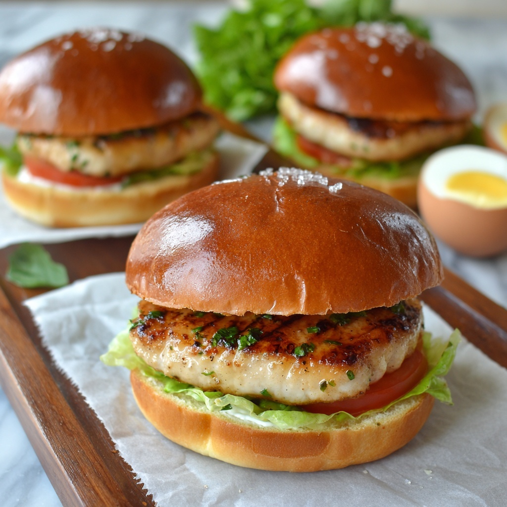 Turkey Burgers with Parmesan and Fresh Toppings Recipe - Recipe Image
