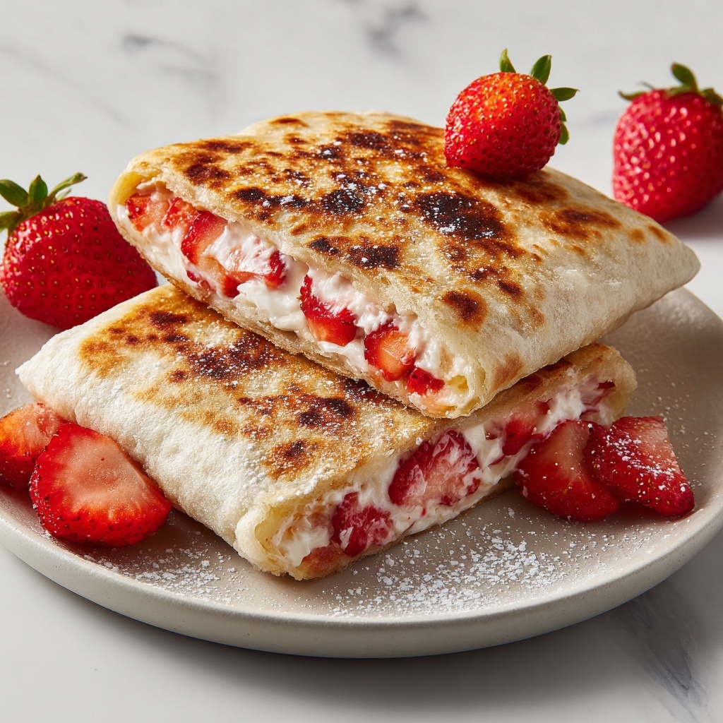 Strawberry Cheesecake Quesadilla Recipe - Recipe Image