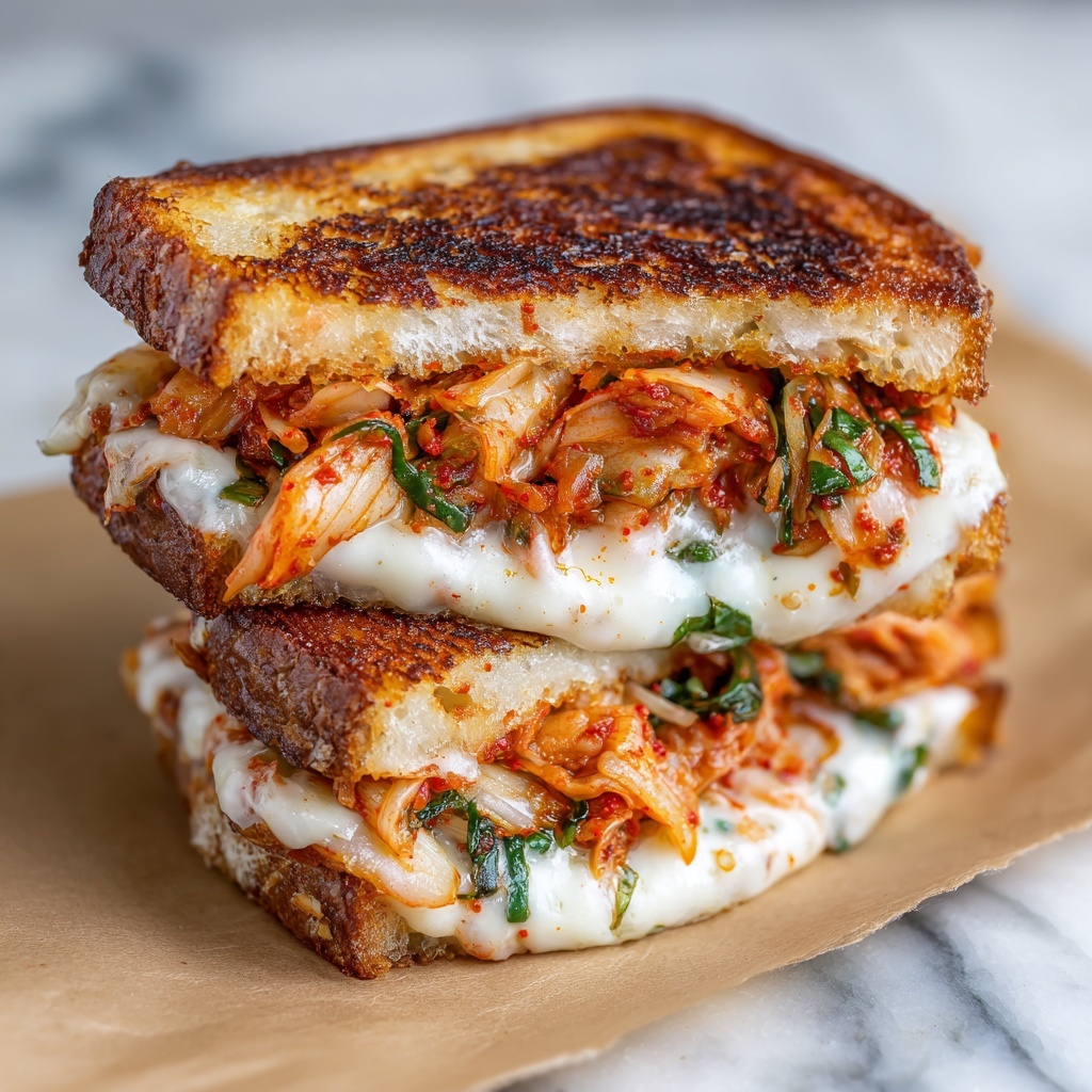 Kimchi Grilled Cheese Recipe - Recipe Image