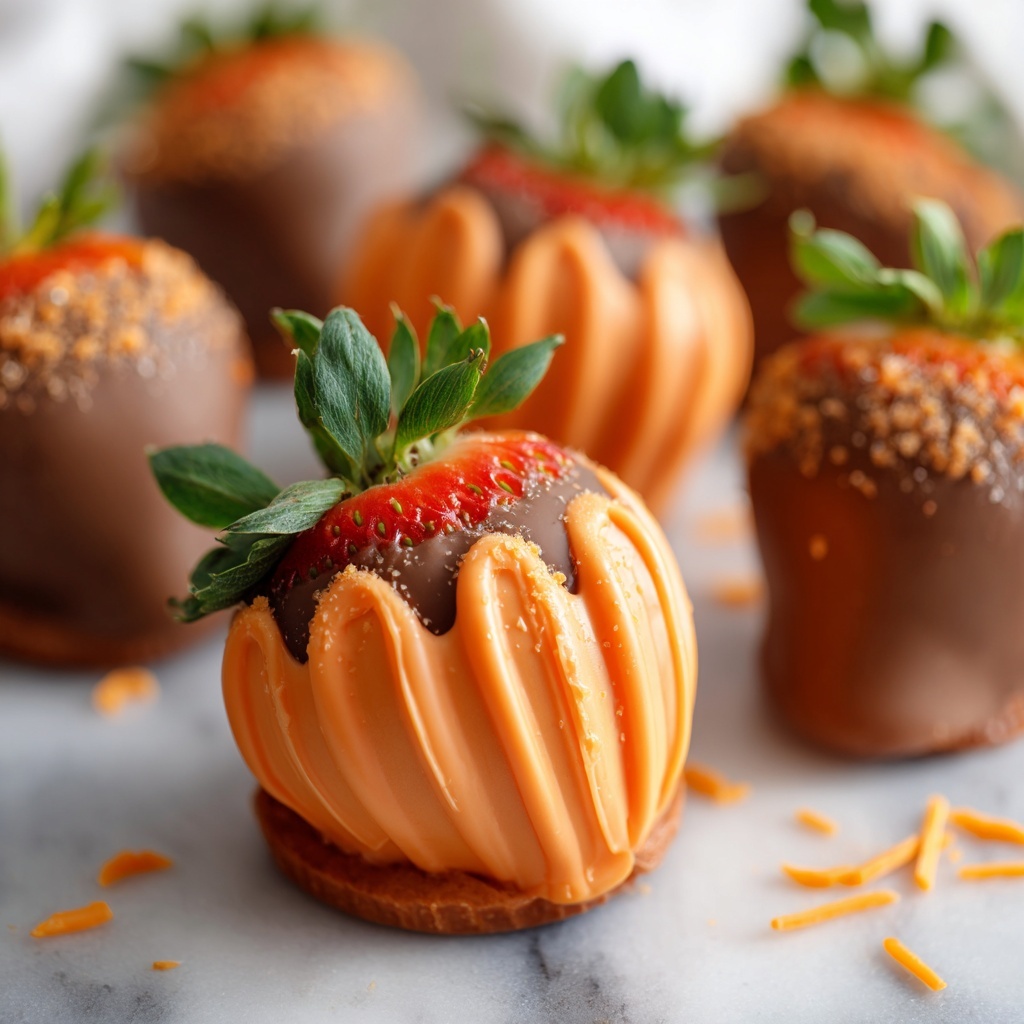 Adorable Carrot Chocolate-Covered Strawberries Recipe - Recipe Image