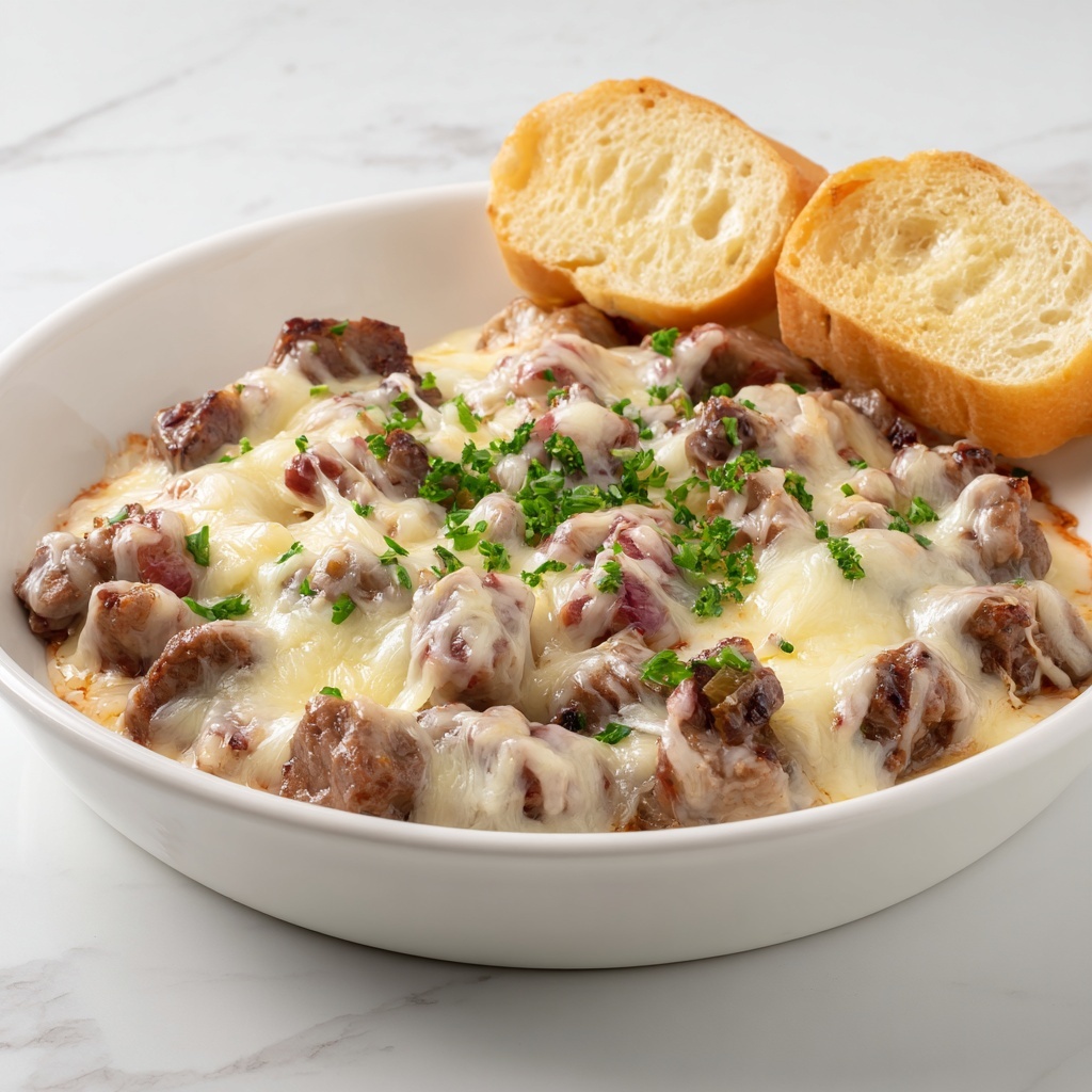 Pot Roast Beef Philly Cheese Steak Dip Recipe - Recipe Image