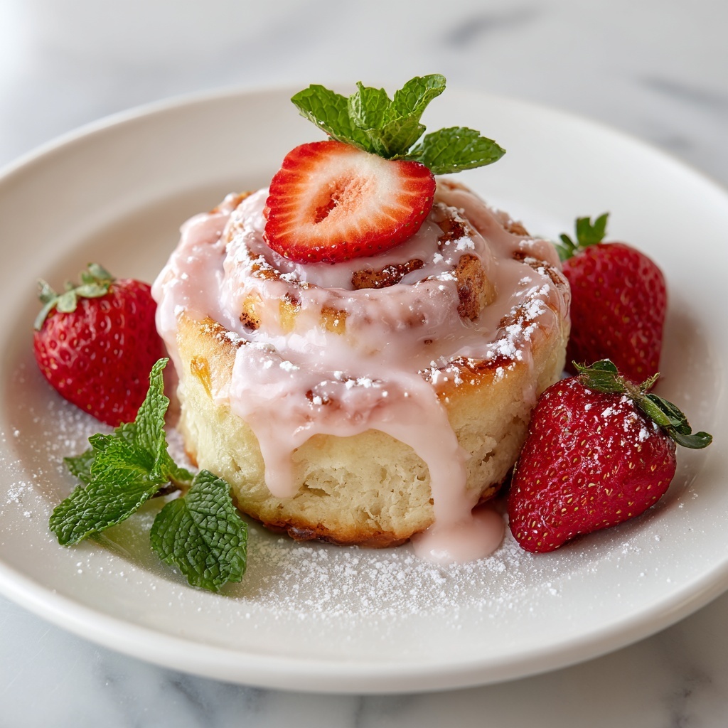 Strawberry Cinnamon Rolls Recipe - Recipe Image